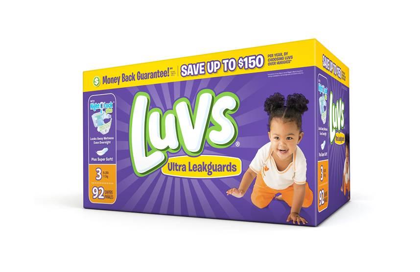 box of Luvs diapers April May 2017 Luvs coupons