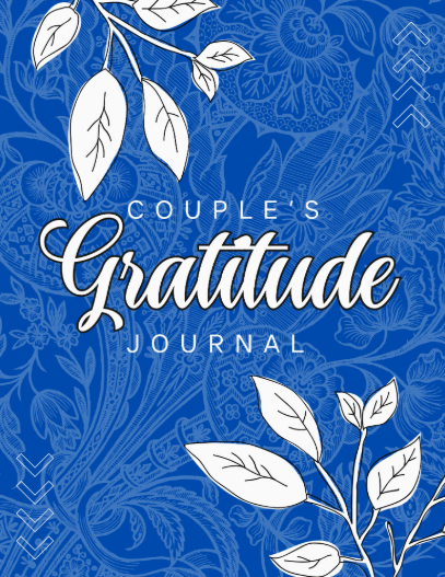 Blue/White Couples Gratitude Journal Cover