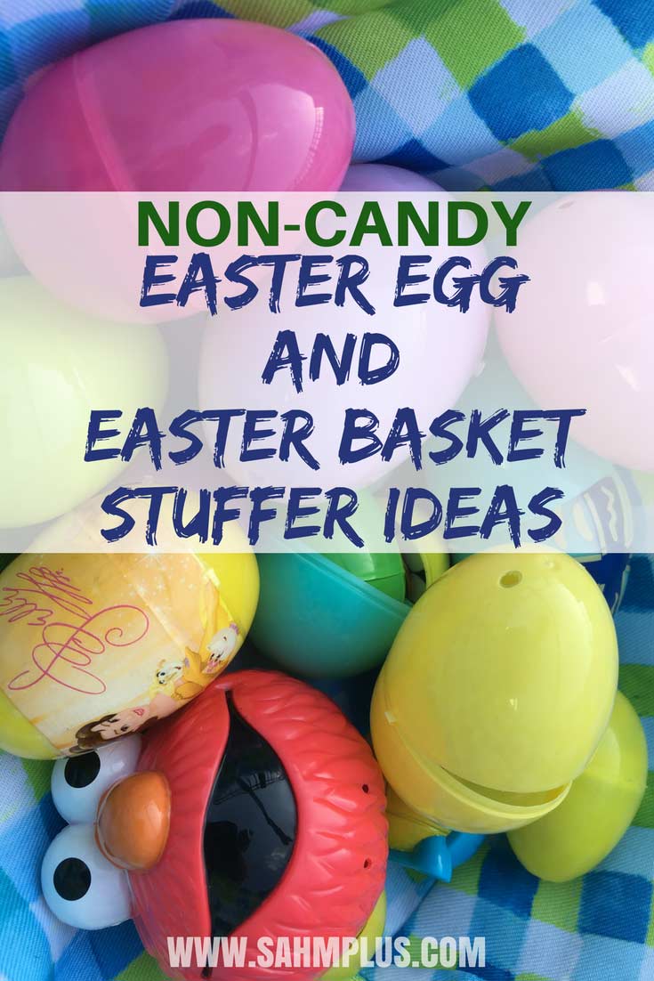 Awesome non-candy Easter egg and basket stuffers your kids will still love. And these candy-free Easter items will make mom and dad happy, too! | www.sahmplus.com