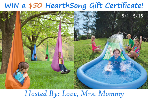 HearthSong gift card giveaway hosted by Love Mrs Mommy via www.sahmplus.com