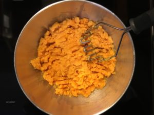 mashed sweet potatoes