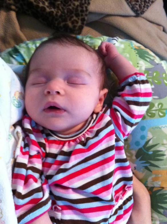 Baby sleeping on boppy pillow ©Ivy Boyter, SAHM, plus... 2011