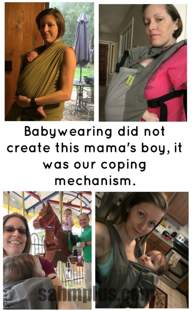 babywearing was our coping mechanism