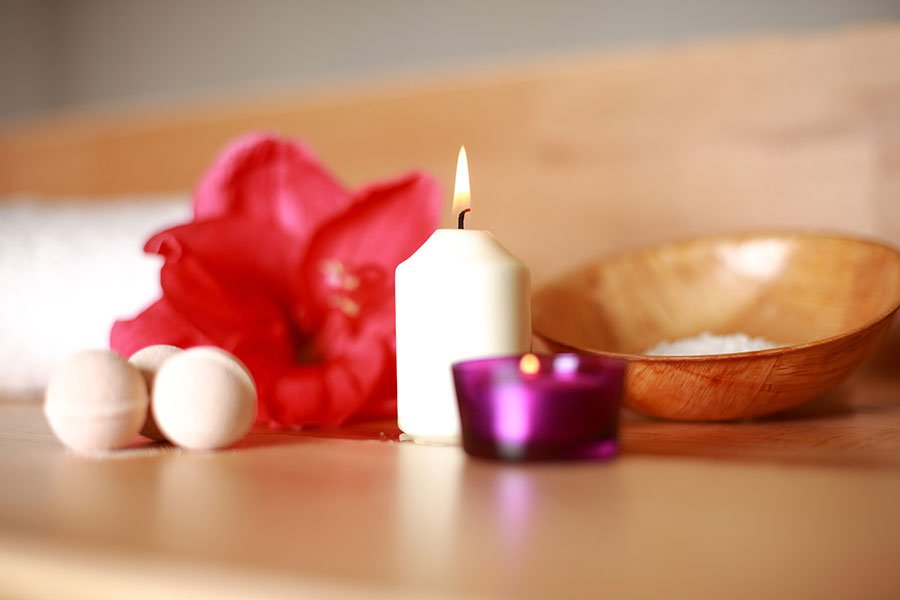 A candle or spa - 10 Holiday Gifts That Promote Self Care for Moms. A guest post for www.sahmplus.com