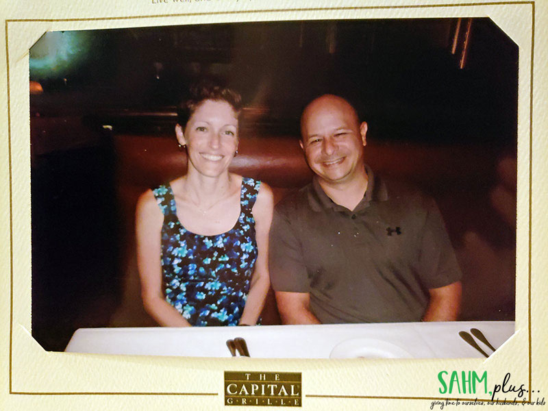 Our anniversary photo at The Capital Grille