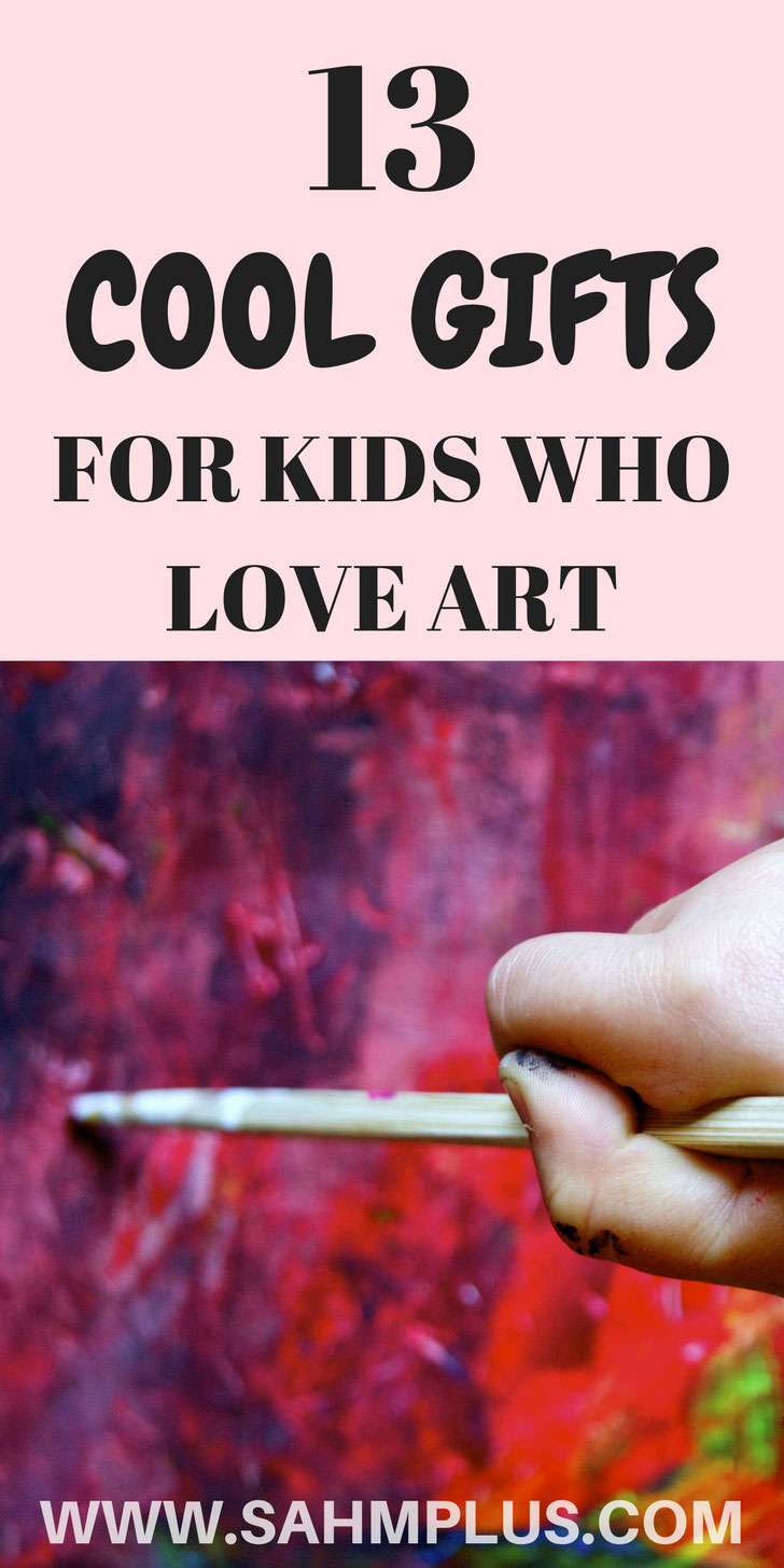 Great gifts for children with artistic interests. If your kid loves art, they'll love these awesome art gift ideas | www.sahmplus.com