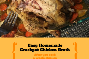 Easy homemade crock pot chicken broth