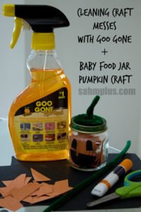 goo gone baby food jar pumpkin craft