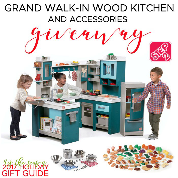 Step2 Grand Walk-In Wood Kitchen + Accessories Giveaway - a play kitchen is the perfect addition to your child's playroom | www.sahmplus.com