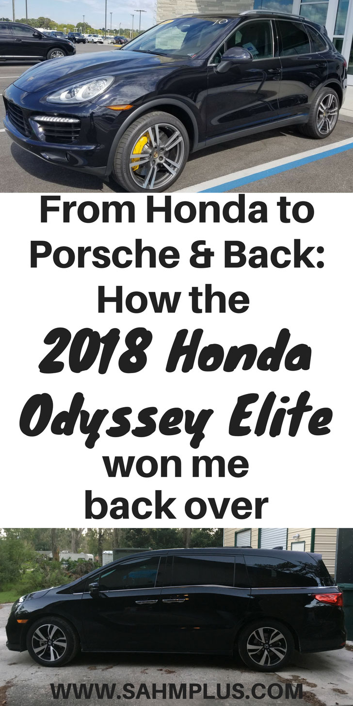 How the 2018 Honda Odyssey Elite convinced me to trade in my Porsche. The new Honda Odyssey is the ultimate minivan for a cool mom and her cool kids | www.sahmplus.com