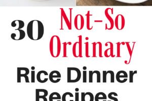 30 rice dinners you're going to want to try whether you're looking to jazz up rice or need an easy and affordable weeknight meal for your family. These rice dinner recipes look amazing! | www.sahmplus.com