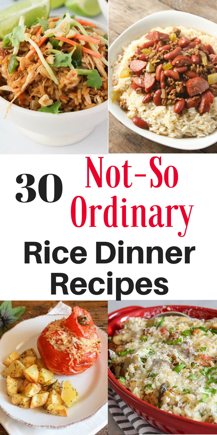 30 rice dinners you're going to want to try whether you're looking to jazz up rice or need an easy and affordable weeknight meal for your family. These rice dinner recipes look amazing! | www.sahmplus.com