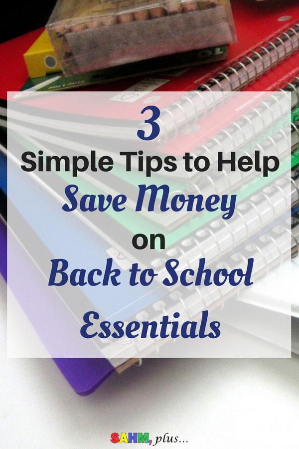 3 simple tips to help you save money on back to school essentials. Planning ahead and Groupon coupons will help you save time and money on all your children's back to school gear. www.sahmplus.com