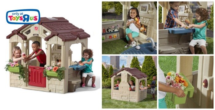 Collage of Step2 Charming Cottage Playhouse images | www.sahmplus.com