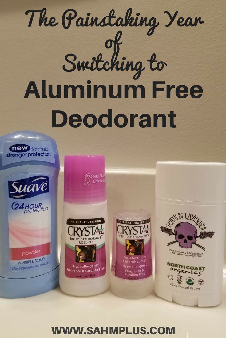 Switching to aluminum free deodorant wasn't an easy feat. The trials I experienced in the year searching for the best natural deodorant | www.sahmplus.com
