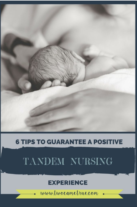 Tips for a positive experience tandem nursing twins via Two Came True