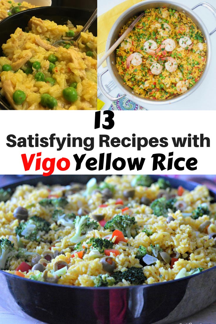 Bored of white rice? Maybe you're just tired of basic rice sides? Check out these great vigo yellow rice recipes! Vigo Yellow Rice dinners and sides for many tastes. www.sahmplus.com