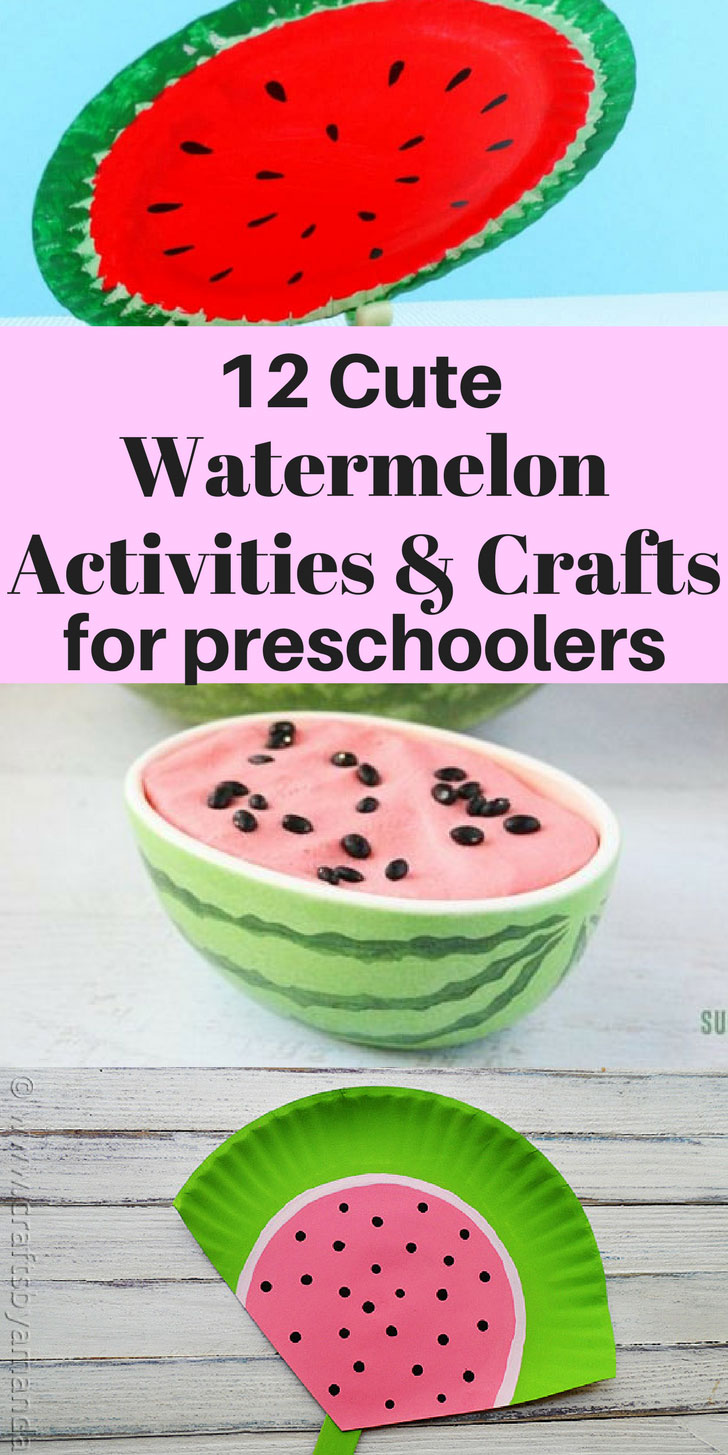 Summer and watermelons go together like peas in a pod. 12 adorable watermelon activities and crafts for preschoolers to extend the feeling of summer | www.sahmplus.com