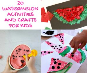Screen-free watermelon activities and crafts for kids to do over summer break